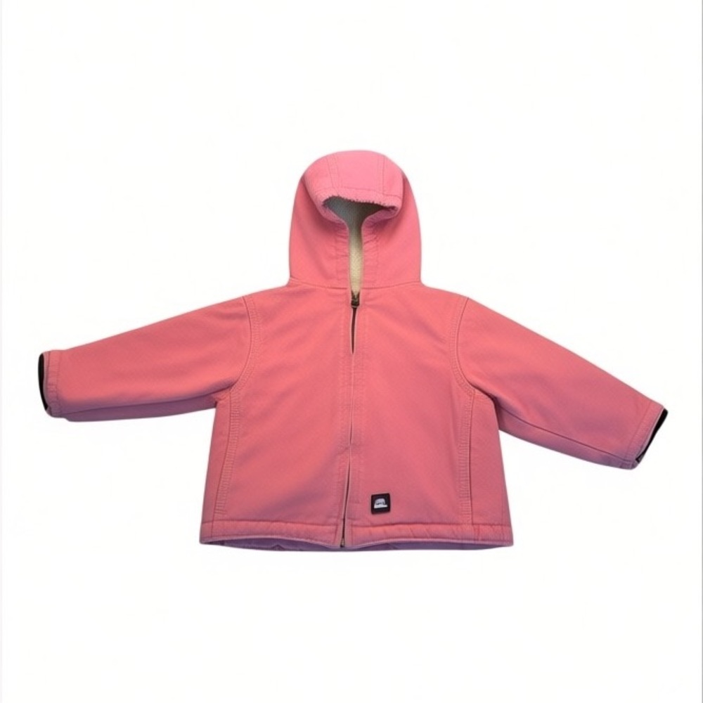 Berne Toddler Girls‎ Pink Hooded Heavyweight Softstone Jacket Size 18 Months